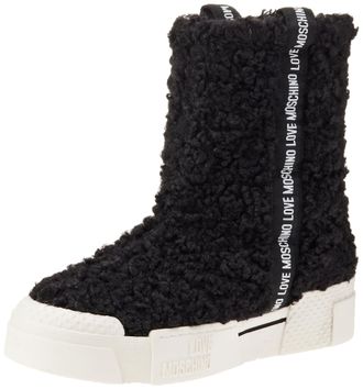 Love Moschino Womens JA15795G0H Sneakers, Black, 7 UK
