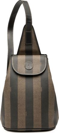 Fendi Pre-owned Fendi Pequin Coated Canvas Sling Bag Ladies 13 B 14559 06