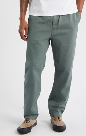 Carhartt Work in Progress Flint Straight Leg Twill Pants in Velvet Green (Garment Dyed) at Nordstrom, Size Xx-Large