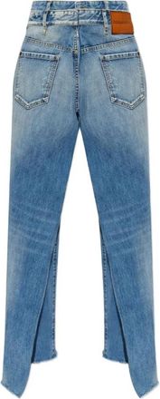 Dsquared2 Frayed-Hem Flared Jeans - Dames - Flared Jeans - Blauw - M - Katoen - Jeans