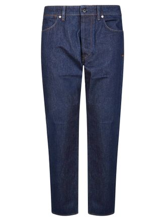 Stone Island Indigo Denim Rised Finish Trousers
