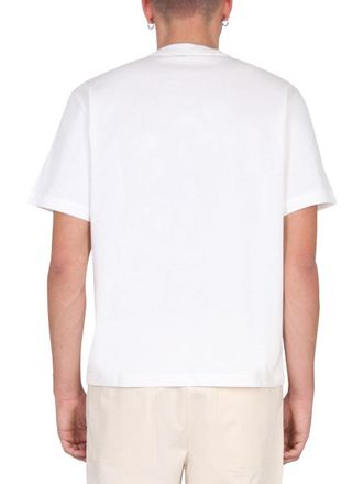 Sunnei Logo-Patch Cotton T-shirt - White