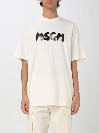 Msgm T-shirt in cotone con stampa logo Msgm
