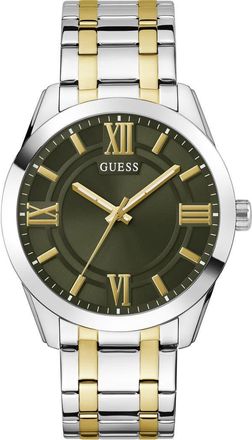 Guess Elliot Green Dial Two-Tone Bracelet Watch, 44mm in Gold at Nordstrom