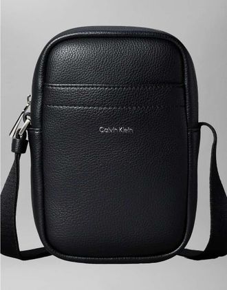 Calvin Klein Jeans - Borsa reporter a tracolla slim nera-Nero