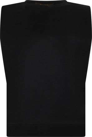 Moorer Mouwloze Top - Dames - Tops zonder mouwen - Zwart - XS - Katoen - Tops