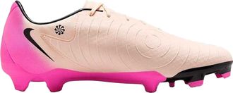 Nike Phantom GX II Academy voetbalschoenen voor heren, voor harde ondergrond (Oranje/Roze)