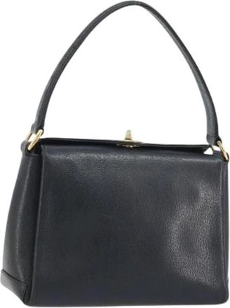 Gucci Pre-owned Vintage Handtas - Dames - Vintage Handtas - Zwart - ONE Size - Leer - Vintage