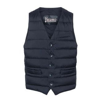 Herno Blue Jackets for Men - male - Herno - Waistcoats - Blue - 2XL - Jackets