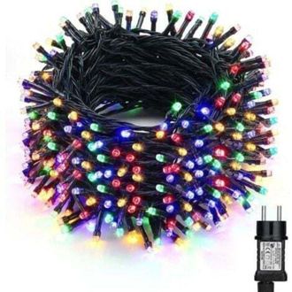 OEM Guirnalda De Luces Led De 50 M De Largo Para Uso Exterior: 500 Led Multicolores Con Enchufe, Ideal Para Navidad, Bodas Y Decoraci&oacute;n De Jardines
