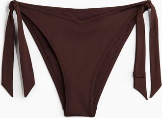 H&M Tie-Tanga Bikinihose - Brown