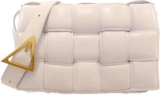 Bottega Veneta Tweedehands leren schoudertassen - Dames - Vintage Schoudertas - Beige - ONE Size - Vintage