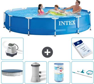 Intex Piscina Con Estructura Redonda - 366x76 Cm - 7-piezas S31565