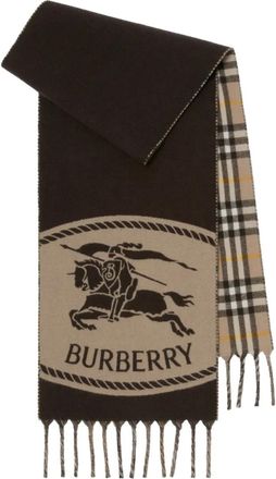 Burberry Sciarpa reversibile in cashmere - Marrone