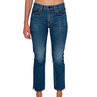 ASKK NY Womens Mid Rise Straight Jean In Resin