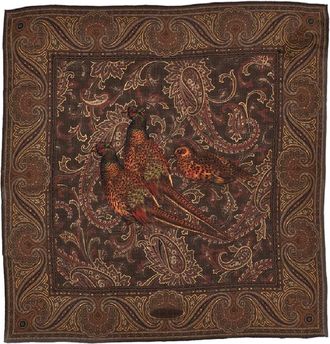 Ralph Lauren Collection Square Silk Cashmere Scarf
