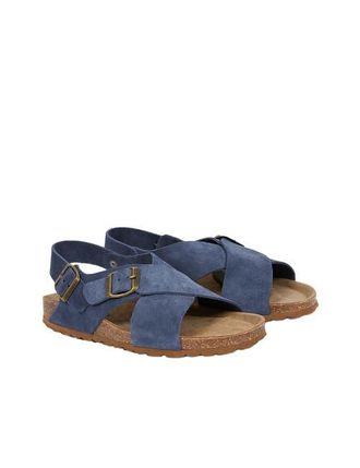 Celtic & Co. Crossover Wedge Sandal in Indigo at Nordstrom, Size 7