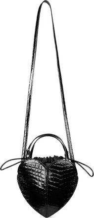 Rotate Patent Leather Heart Bag