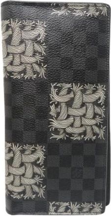 Louis Vuitton Pre-owned Wallets, male, Black, Size: ONE SIZE Pre-owned Damier Graphite Long Wallet (bi-fold)