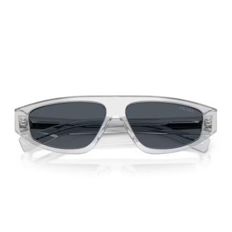 Prada Crystal C02S Rectangular Transparent Acetate Sunglasses