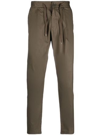 Herno drawstring straight-leg trousers - Green