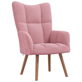 vidaXL Sill&oacute;n De Relax De Terciopelo Rosa Vidaxl