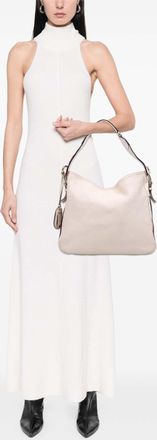 Gucci Pre-owned Womens Hobo Shoulder Bag Leather - Ivory - One Size