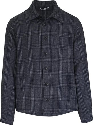 Fedeli Giacca-camicia a quadri - Grigio