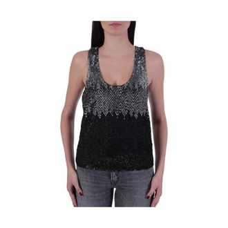 Pinko Pinko, Dames, Tops, Zwart, Maat: S