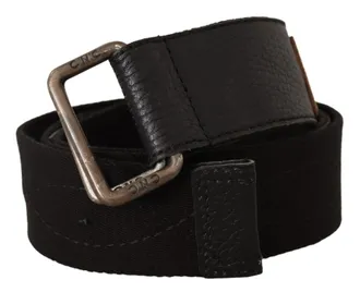 Costume National Cotton Ducati Metal Buckle Womens Belt