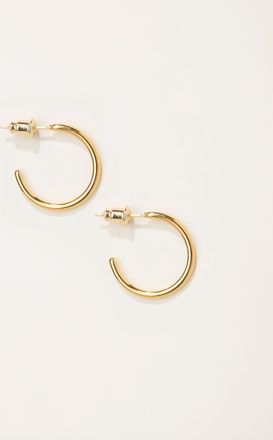 Fat Face FatFace Gold Tone Waterproof Hoop Earrings