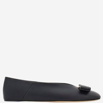 Ferragamo Vanna Ballerinas aus Leder