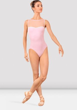 Bloch BLOCH Ladies Arno Boat Neck Leotard, Carnation
