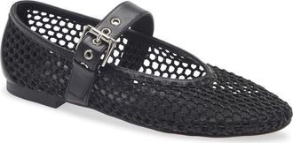Tony Bianco Carla Mary Jane Flat in Black Braid at Nordstrom, Size 8.5