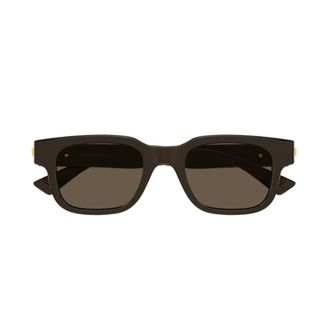 Bottega Veneta Bv 1411S Gafas de Sol Rectangulares - Accessories - unisex - Marr&oacute;n - ONE SIZE