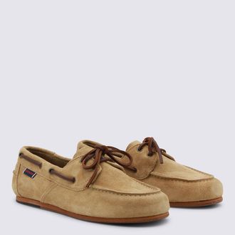 Sebago Womens Flat Shoes Beige Camel _le