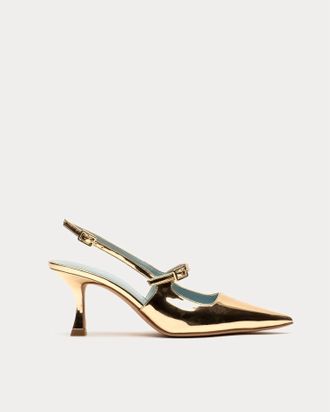 Frances Valentine Womens Vivi Pumps In Gold