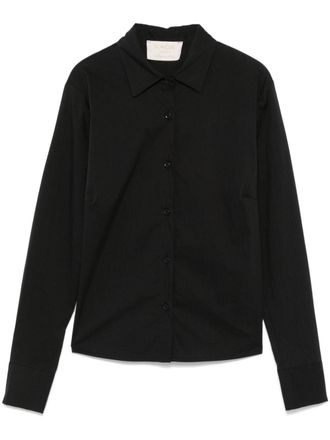 Kaos Camicia in popeline - Nero