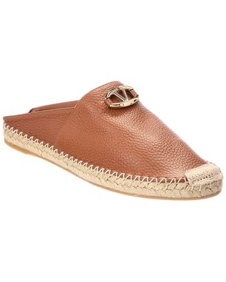 Valentino Vlogo Signature Leather Mule