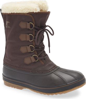 Sorel 1964 PAC Nylon Waterproof Boot in Blackened Brown/Tobacco at Nordstrom Rack, Size 11.5