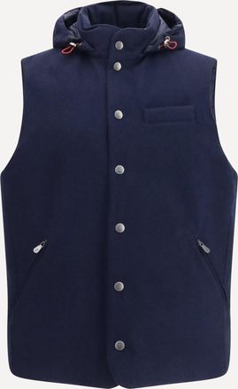 Brunello Cucinelli Gilet Piumino in lana Man XXL