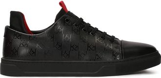 Kazar Minimalist High Heel Sneakers - Heren - Sneakers - Zwart - 44 EU - Leer - Schoenen
