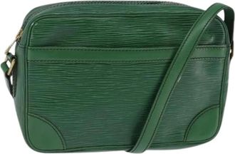 Louis Vuitton Pre-owned Vintage Cross Body Bag - Dames - Vintage Schoudertas - Groen - ONE Size - Leer - Vintage