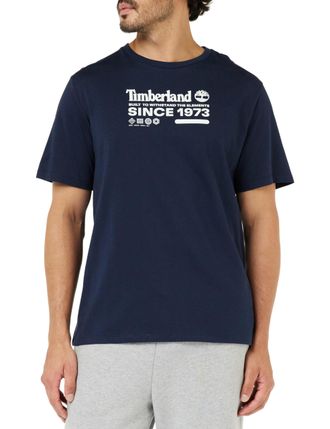 Timberland Mens Short Sleeve Tee 1 Tier3 T-Shirt, Dark Sapphire, XXL