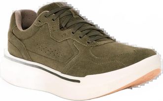 Ahnu Mens Sequence 1.1 Suede Sneakers In Burnt Olive