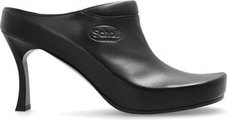 Balenciaga x Scholl - Dames - Muiltjes - Zwart - 38 EU - Leer - Schoenen