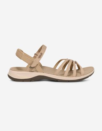 Teva Womens Teva TIRRATRAVELER Womens Cross Strap Sandals White Pepper - Tan - Size: 6