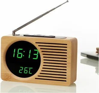 OEM Radio Reloj Electr&oacute;nico - Pantalla Lcd - Antena Extendida - Visualizaci&oacute;n Hora Y Temperatura - Alimentaci&oacute;n Ac O Pilas Aa - 1 Unidad