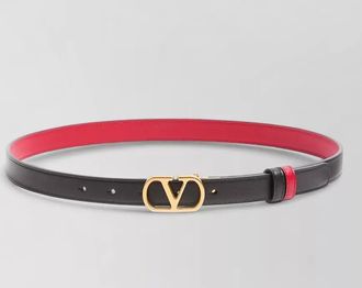 Valentino Garavani calfskin leather reversible belt