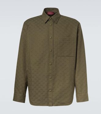 Gucci GG Canvas cotton-blend shirt